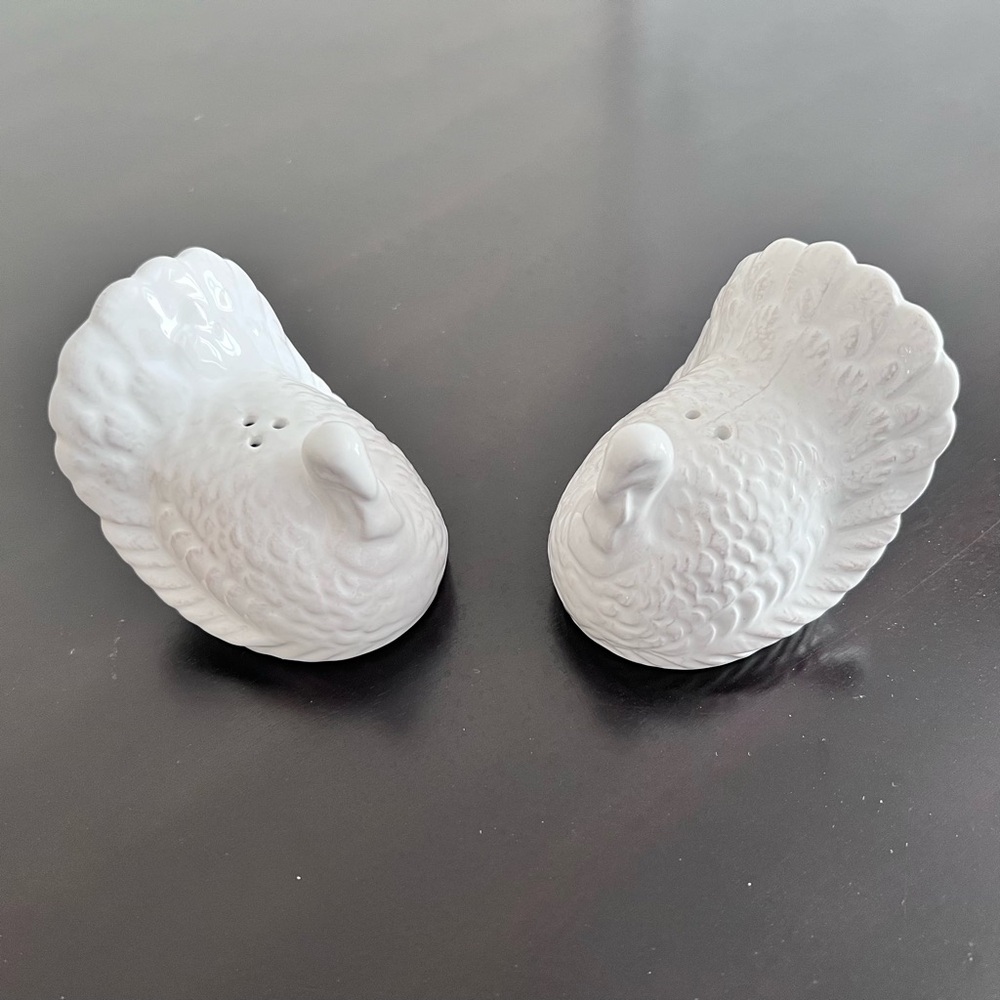 Sur La Table White Turkey Salt & Pepper Shakers - Picture 3 of 8
